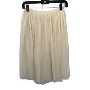 Anthropologie Cream Skirt